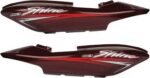 shine tail panel wine red